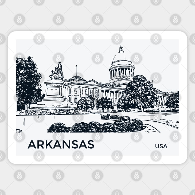 Arkansas State USA Sticker by Lakeric